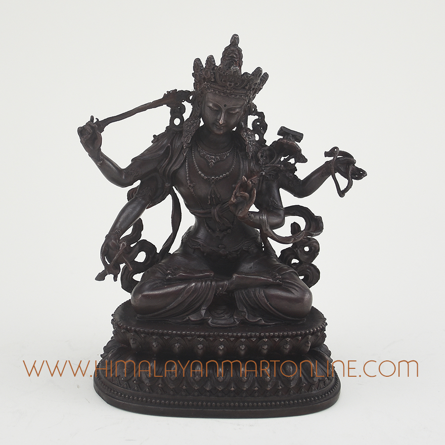 Maha Manjushri Statue Copper