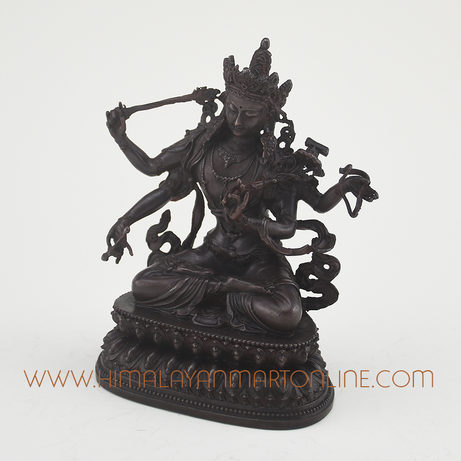 Maha Manjushri Statue Copper