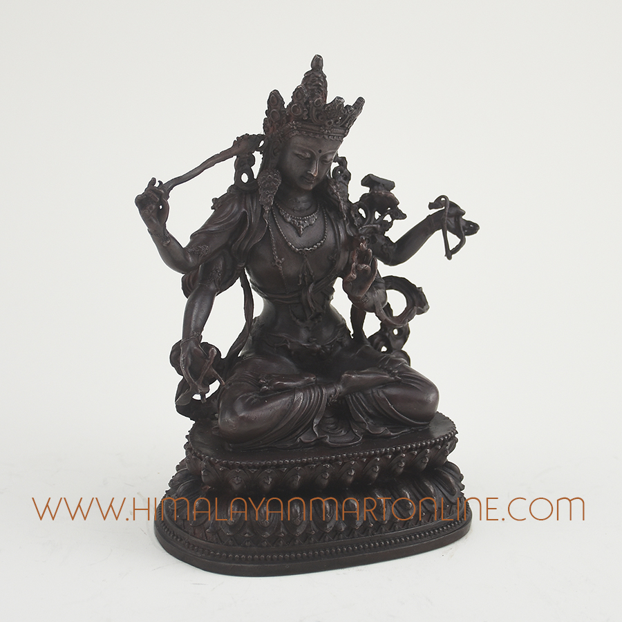 Maha Manjushri Statue Copper