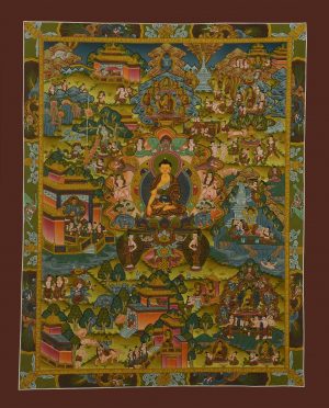Buddha Life Thangka - Traditional Buddha Life Story Painting
