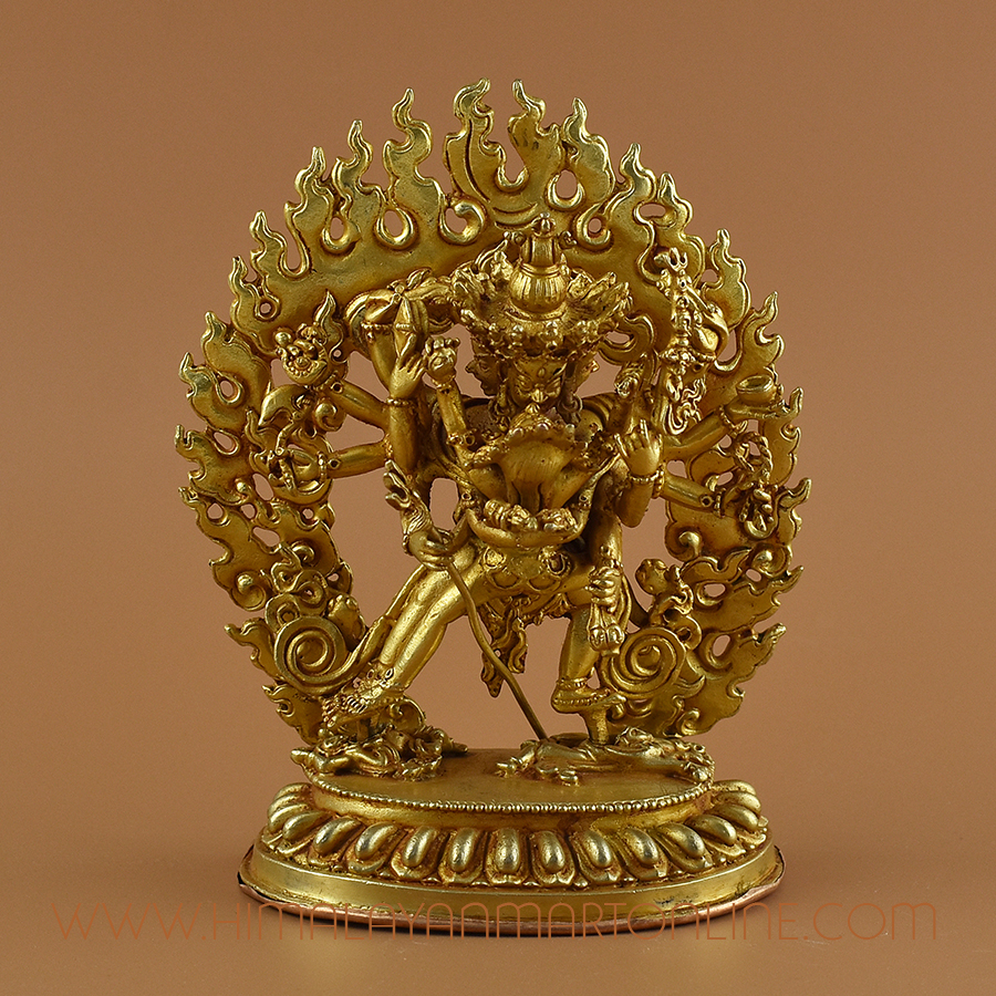 Chakrasamvara with Vajravarahi Statue