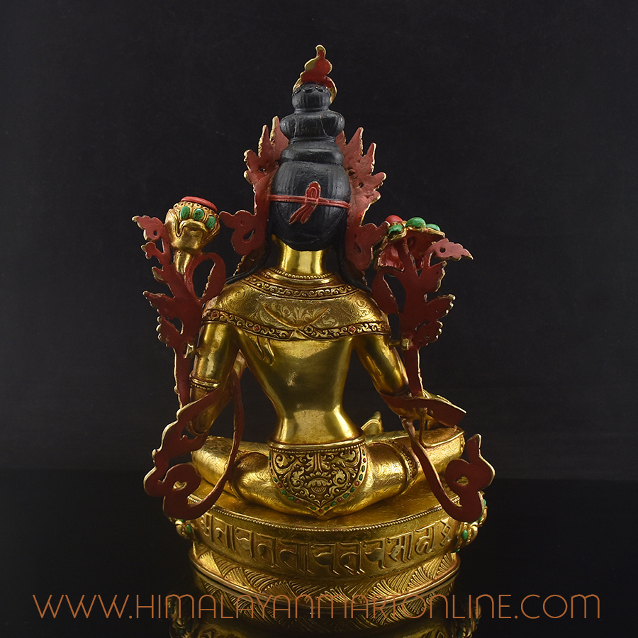 Gold Gilded Tara Statue