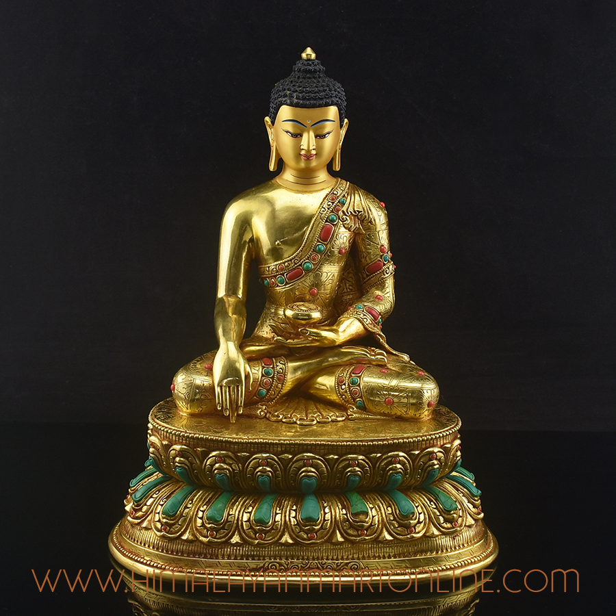 Gold Gilded Buddha Statue – Shakyamuni