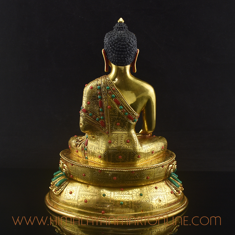 Gold Gilded Buddha Statue – Shakyamuni