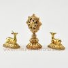 Ritual Dharma Wheel and Pair of Deer