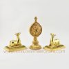 Dharma Wheel and Pair of Deer