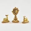 Ritual Dharma Wheel and Pair of Deer