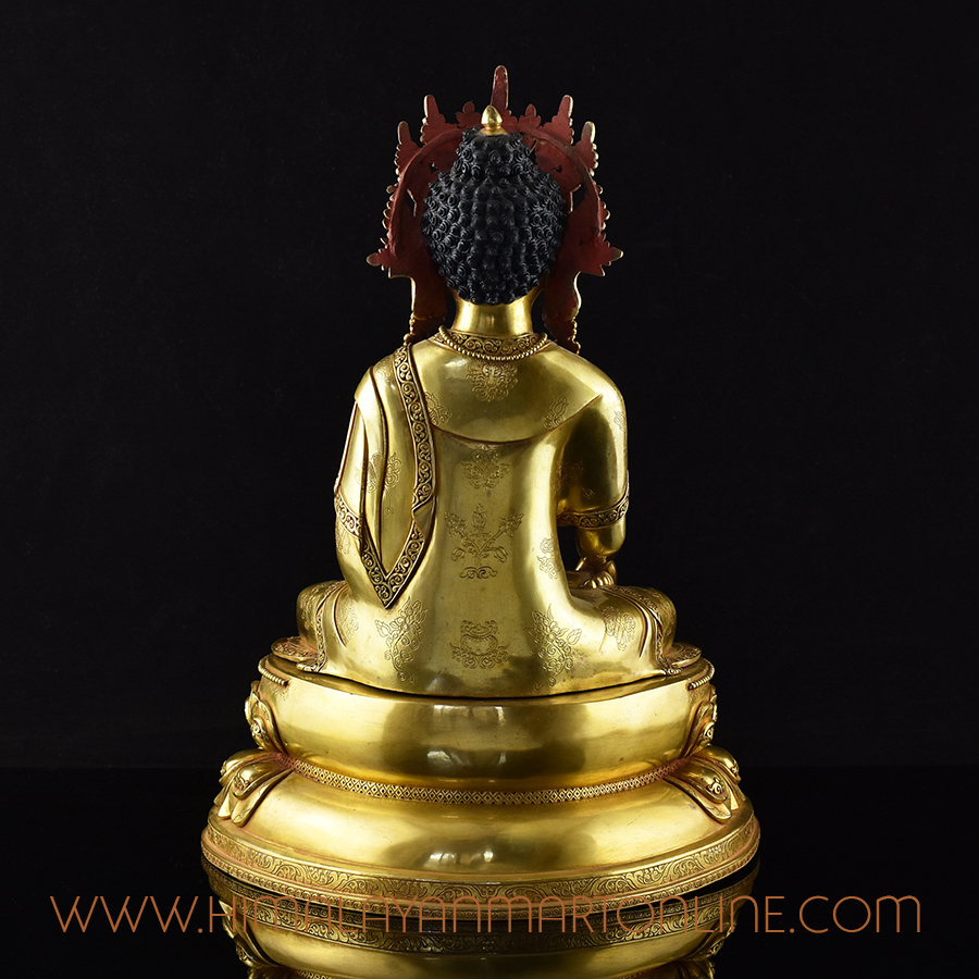 Crowned Shakyamuni Buddha Statue