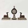 Shrine Dharma Wheel and Pair of Deer