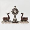 Altar Dharma Wheel and Pair of Deer