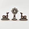 Monastery Dharma Wheel and Pair of Deer