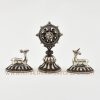 Ceremonial Dharma Wheel and Pair of Deer