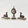 Shrine Dharma Wheel and Pair of Deer