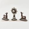 Monastery Dharma Wheel and Pair of Deer