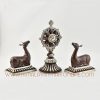Altar Dharma Wheel and Pair of Deer