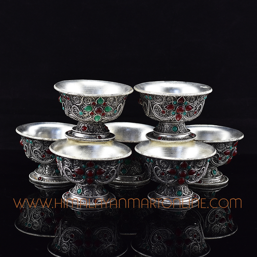 Tibetan Offering Bowls Set