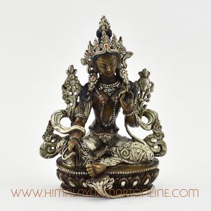 Green Tara Small Copper Statue