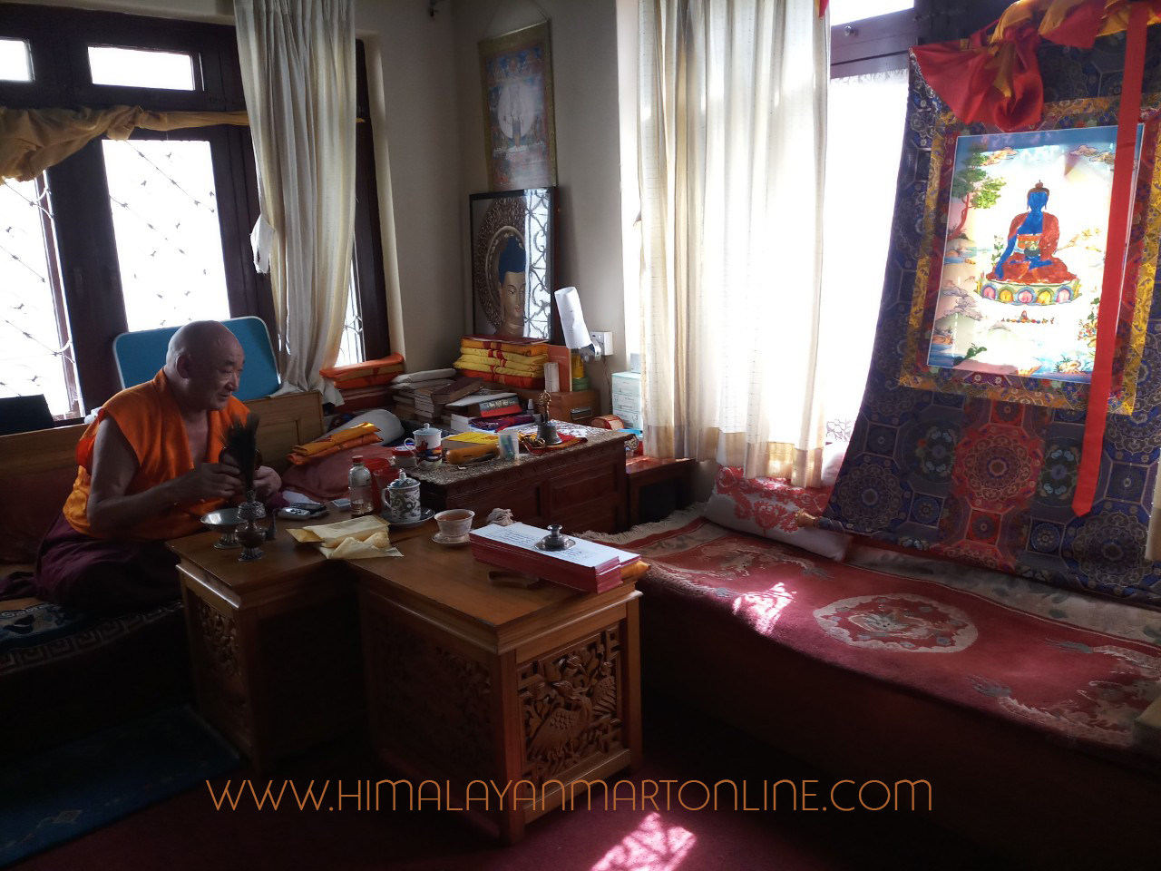 Tibetan Thangka Painting Blessing
