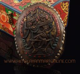 Citipati Carved Resin Kapala