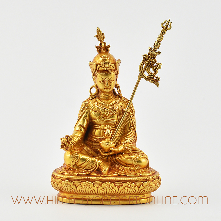 8” Gold Plated Padmasambhava Guru Rinpoche Statue - Tibet Shop Sydney🧧 ...