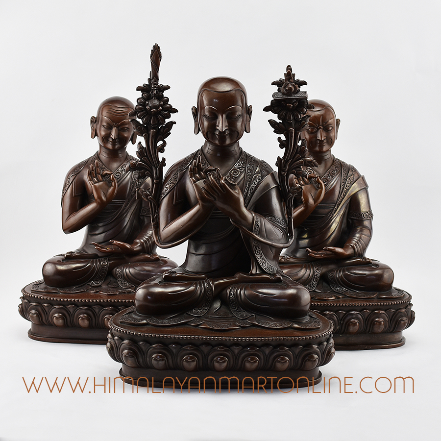 Tsongkhapa & Spiritual Sons Statues