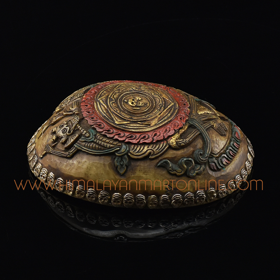 Citipati Mandala Carved Kapala