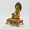 Green Tara Throne Sculpture