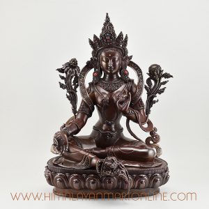 Oxidized Green Tara Statue