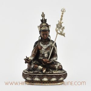 Silver Plated Padmasambhava Statue
