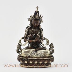Silver Plated Vajradhara Statue