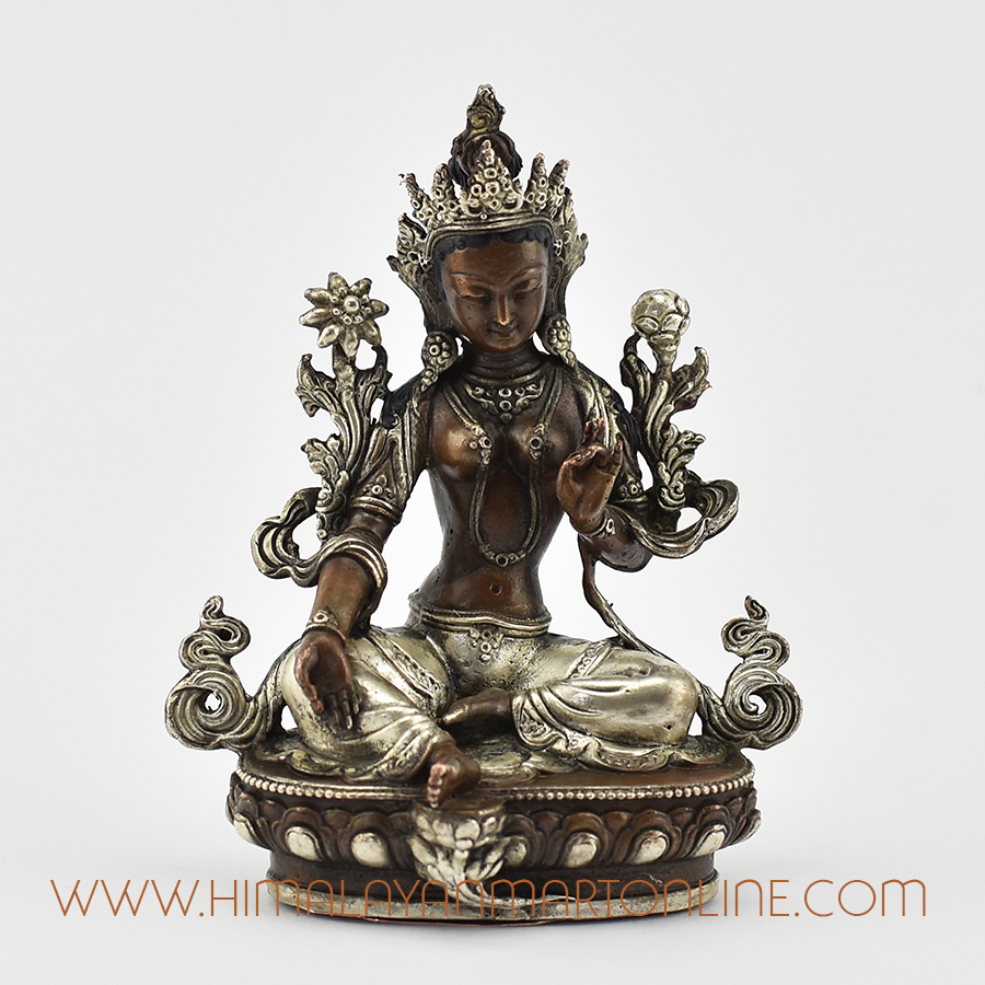 Silver Plated Dholma Statue