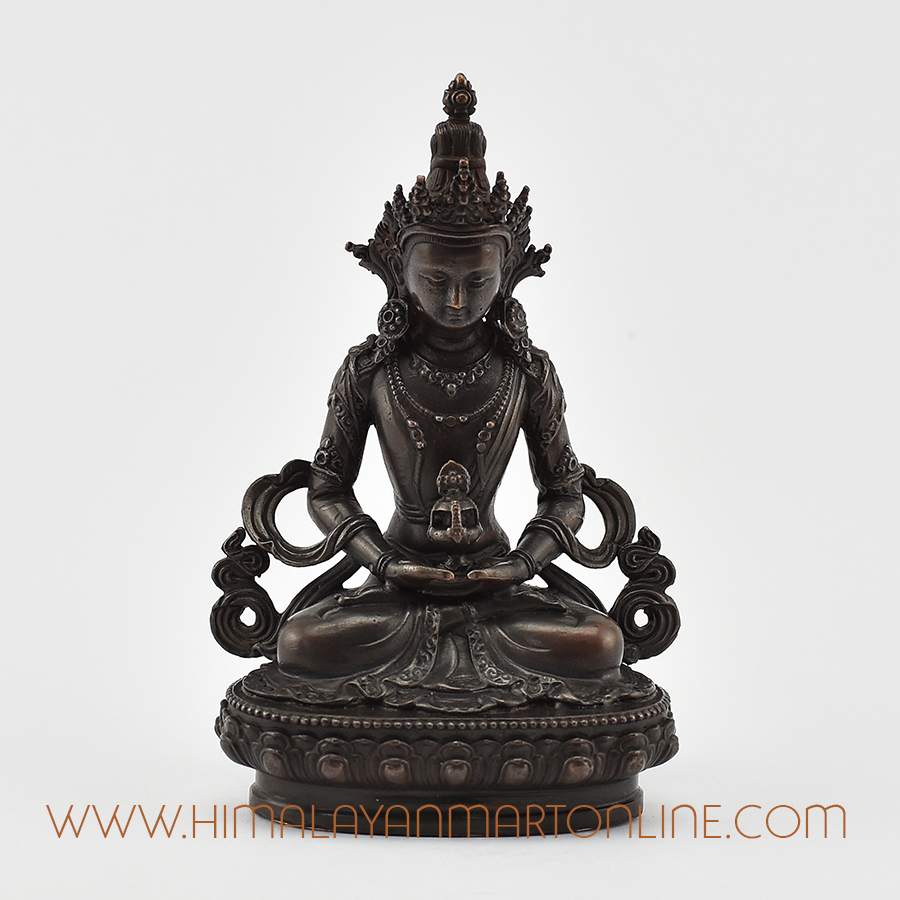 Oxidation Finish Amitayus Statue
