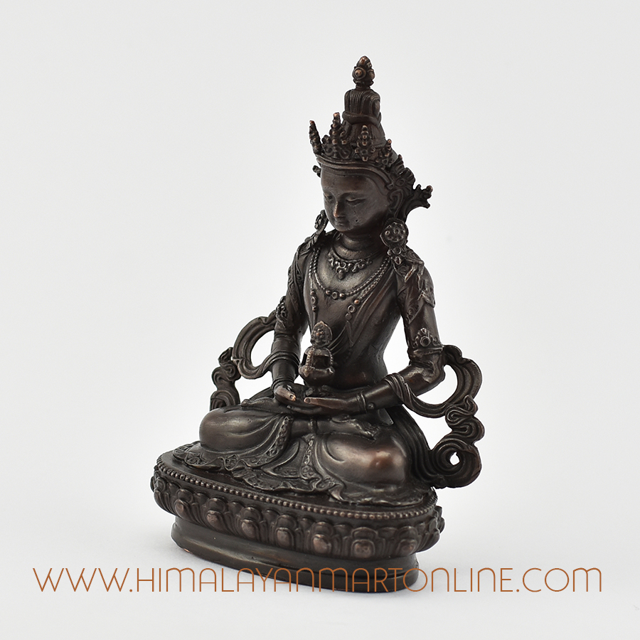 Oxidation Finish Amitayus Statue