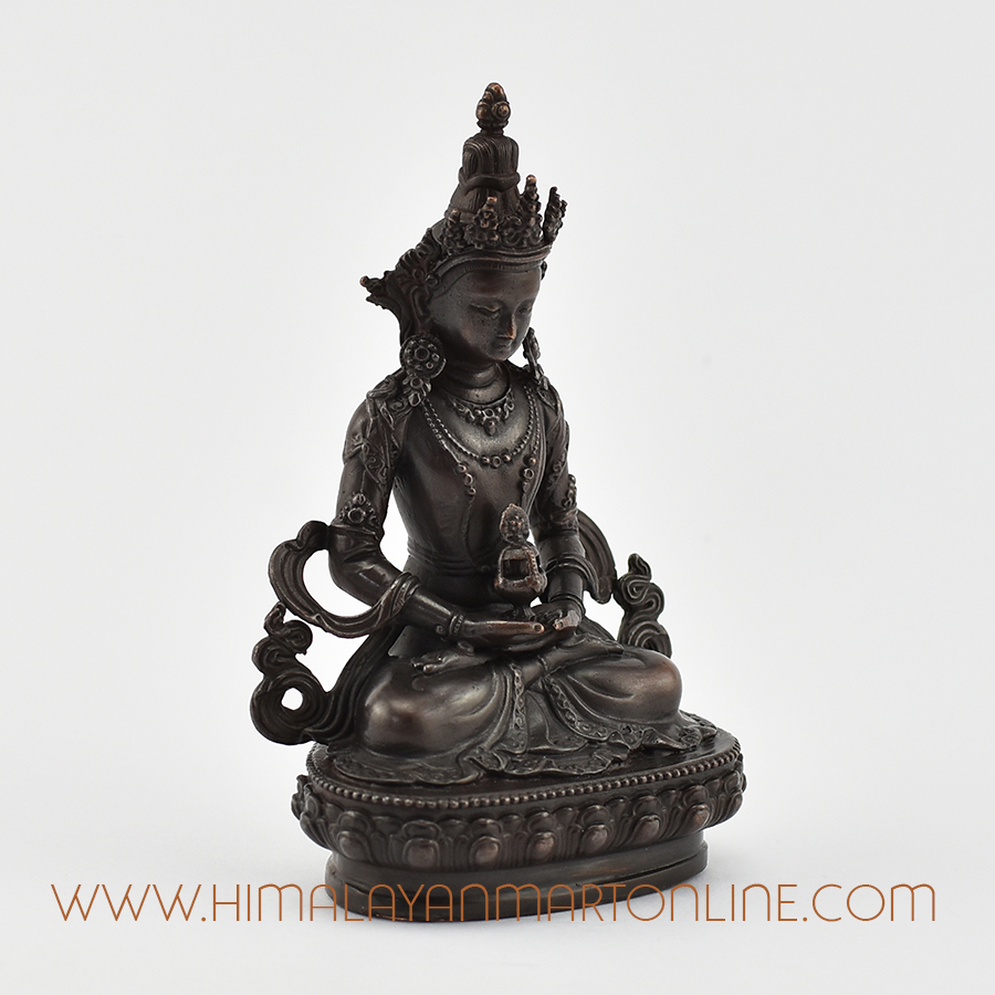 Oxidation Finish Amitayus Statue