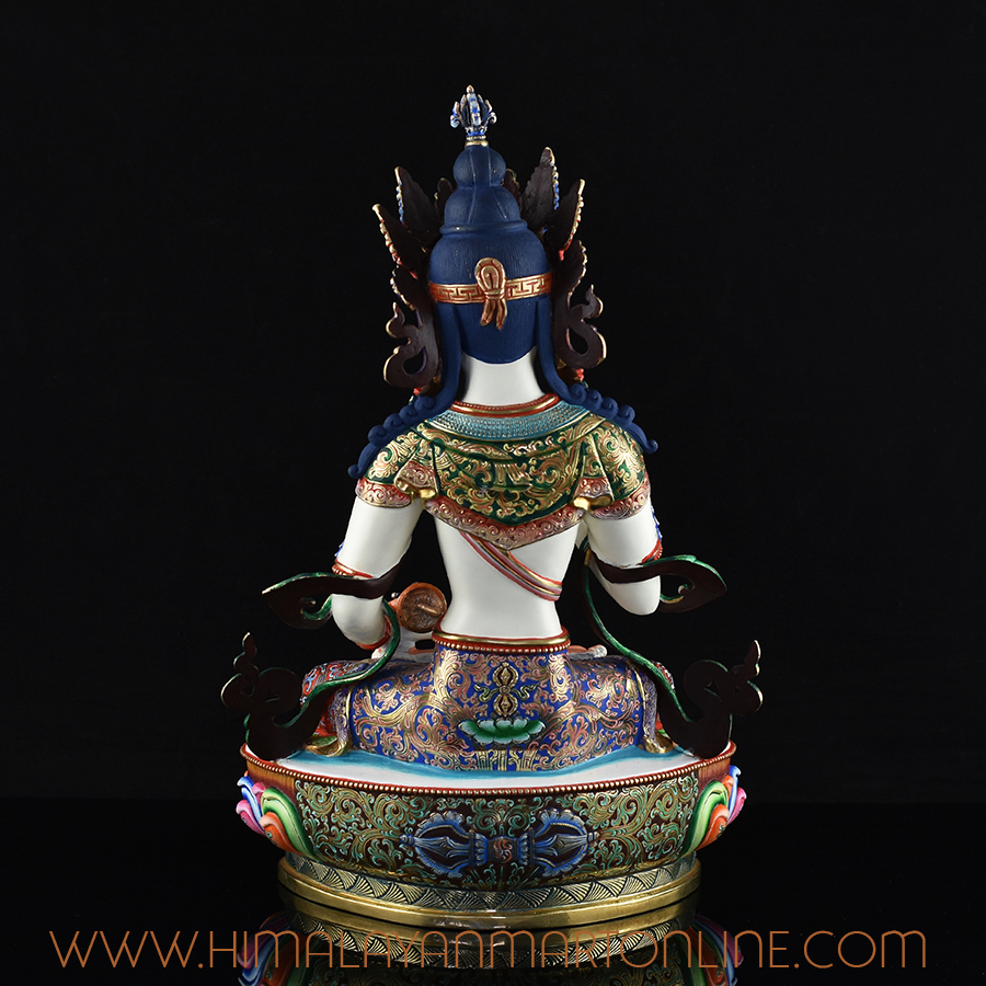 Hand Painted Vajrasattva Sculpture
