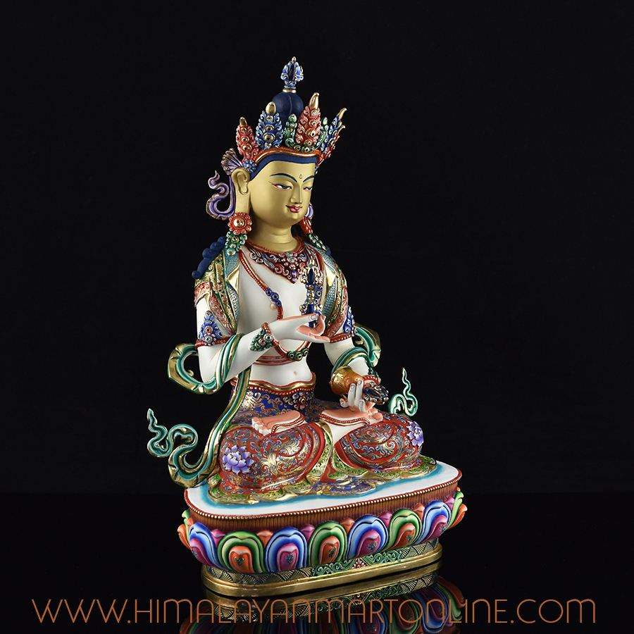 Hand Painted Vajrasattva Sculpture
