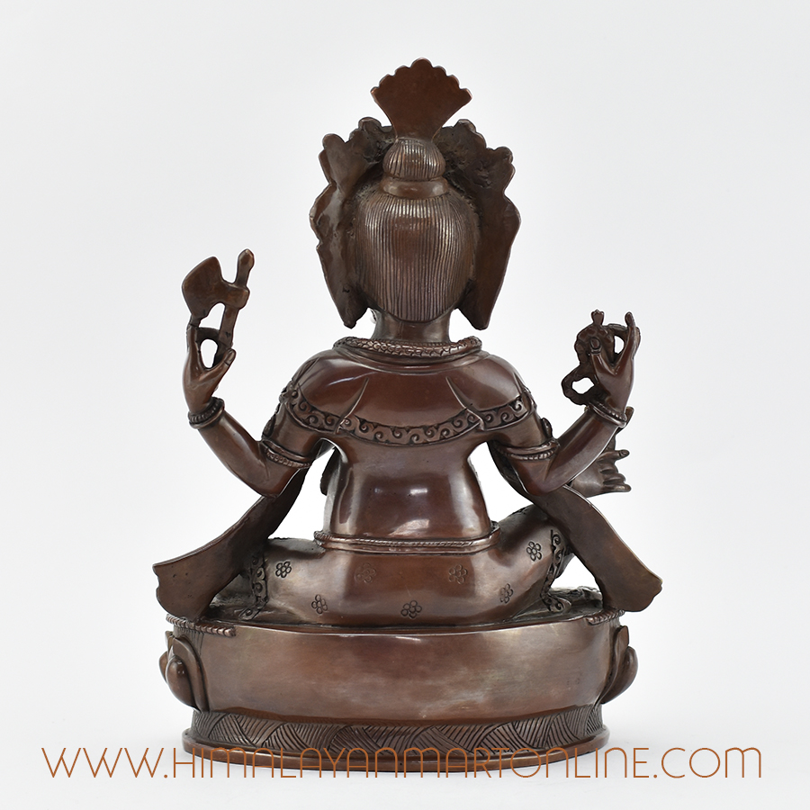 Four Armed Ganesha Statue
