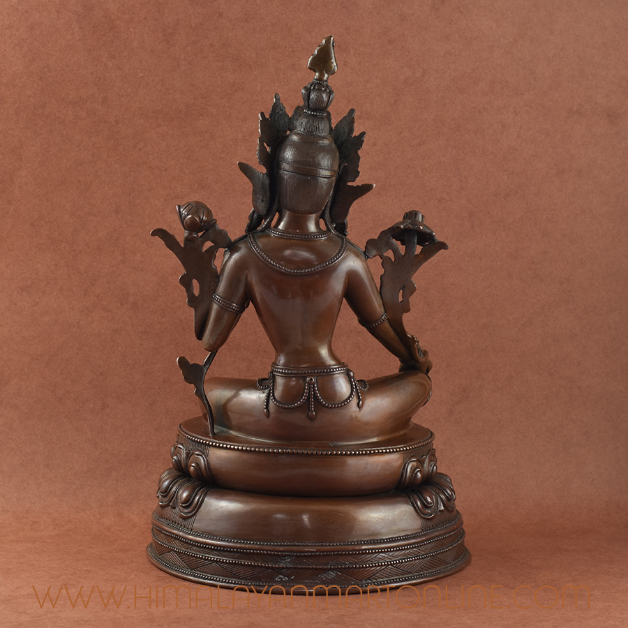Handcrafted Green Tara Statue