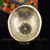 Viswa Vajra Encircled with Eight Auspicious Symbols Carved Resin Kapala