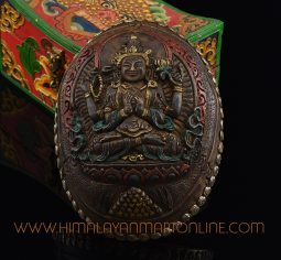 Chenrezig Carved Resin Kapala