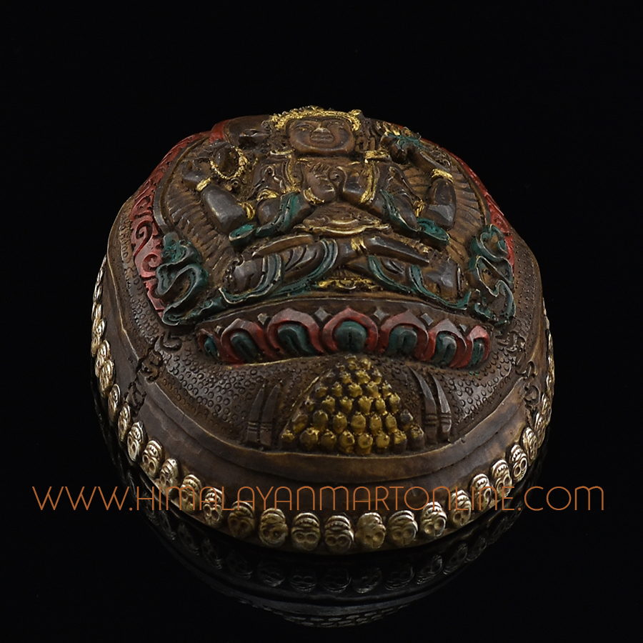 Chenrezig Carved Resin Kapala