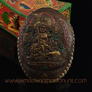Namtose Vaisravana – Lion Dzambhala Carved Resin Kapala