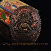 Black Mahakala Carved Resin Kapala