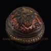 Black Mahakala Carved Resin Kapala