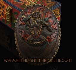 Guru Dragpur – Fierce Padmasambhava Carved Resin Kapala