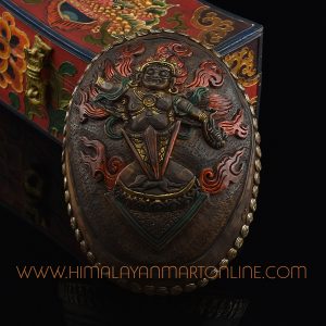 Guru Dragpur – Fierce Padmasambhava Carved Resin Kapala
