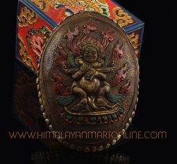 Panjarnata Mahakala Carved Resin Kapala