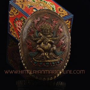 Panjarnata Mahakala Carved Resin Kapala