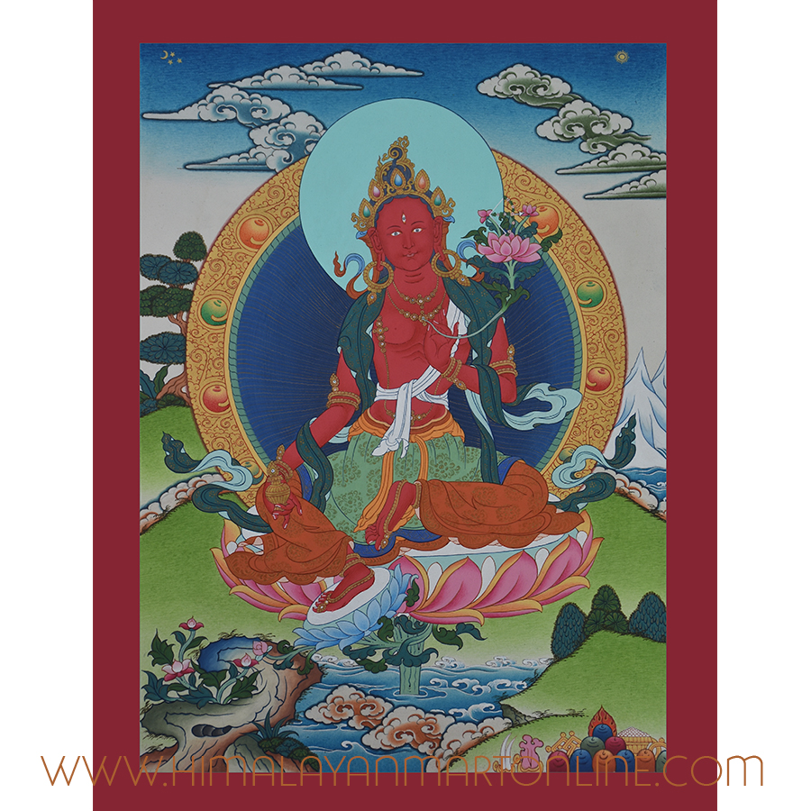 Red Tara Thangka Painting