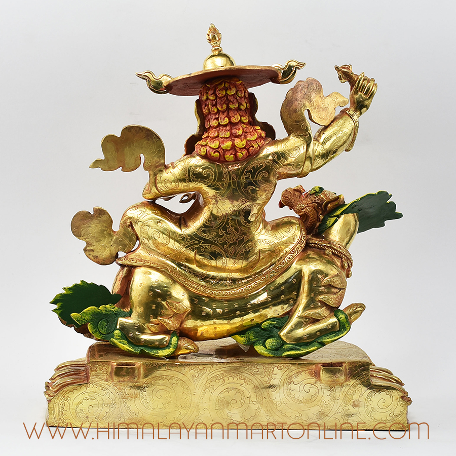Dorje Lekpa Statue Back without frame Details